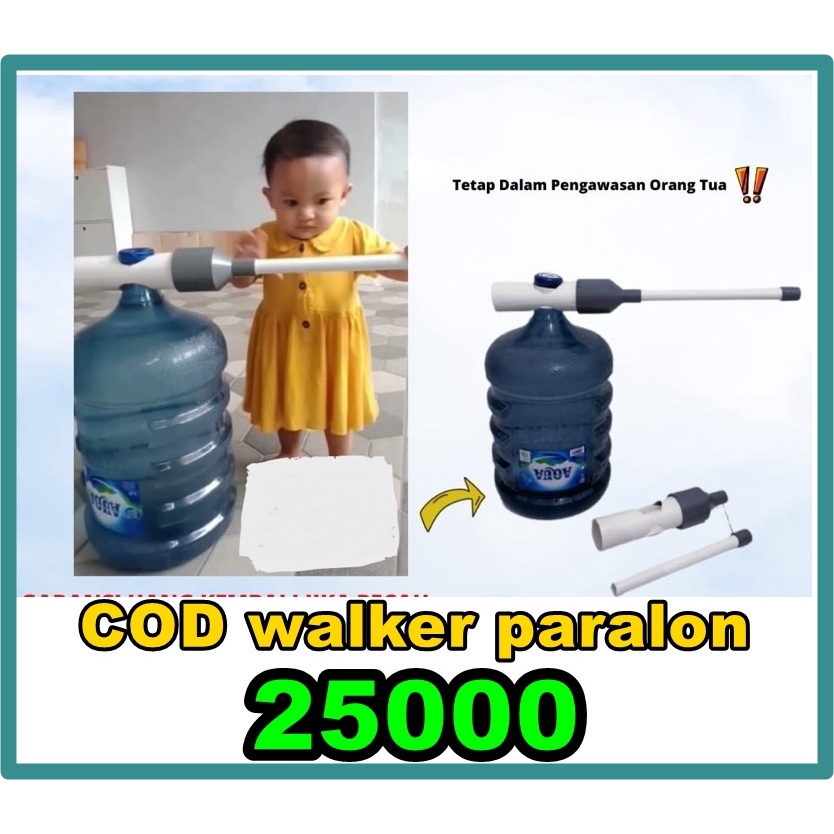 Push Walker Pipa Paralon Galon , Baby Walker Pipa Paralon Galon , alat Bantu Jalan Bayi Murah Meriah