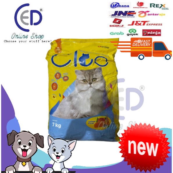 MAKANAN KUCING CLEO ADULT SEAFOOD 7KG ( KHUSUS GOSEND &amp; GRAB )