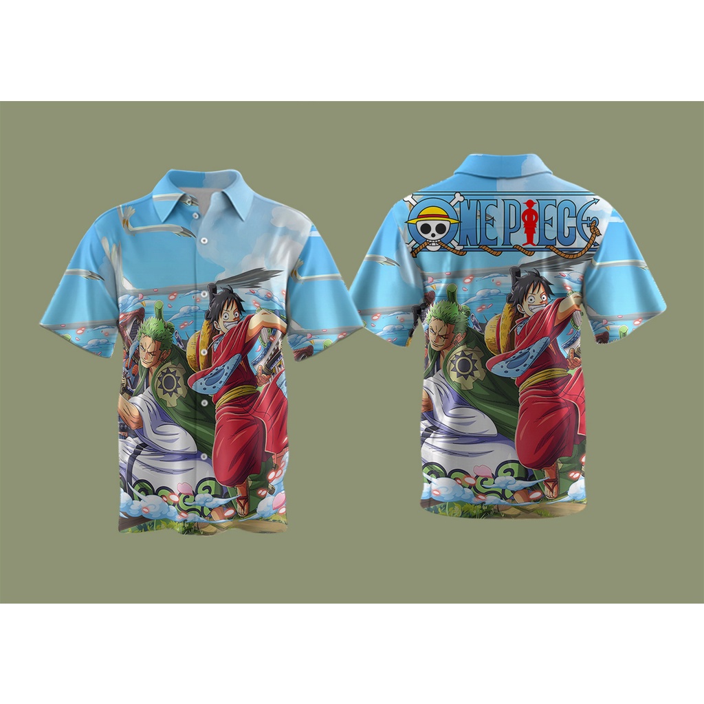 KAOS PRIA KAOS KARTUN KARTUN ONE PIECE KEOS ONE PIECE KEMEJA ONE PIECE PRINTING ART 4