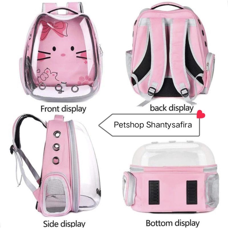 TAS ASTRONOT KUCING ANJING TRANSPARAN TAS RANSEL PETS BAGPACK