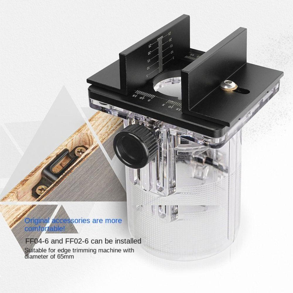 [Elegan] Slotted Bracket Dengan Skala Doorlock Aid Tools Woodworking Alat Tak Terlihat Pengikat Slotting Guide Locator Power Tool Aksesoris Punch Locator