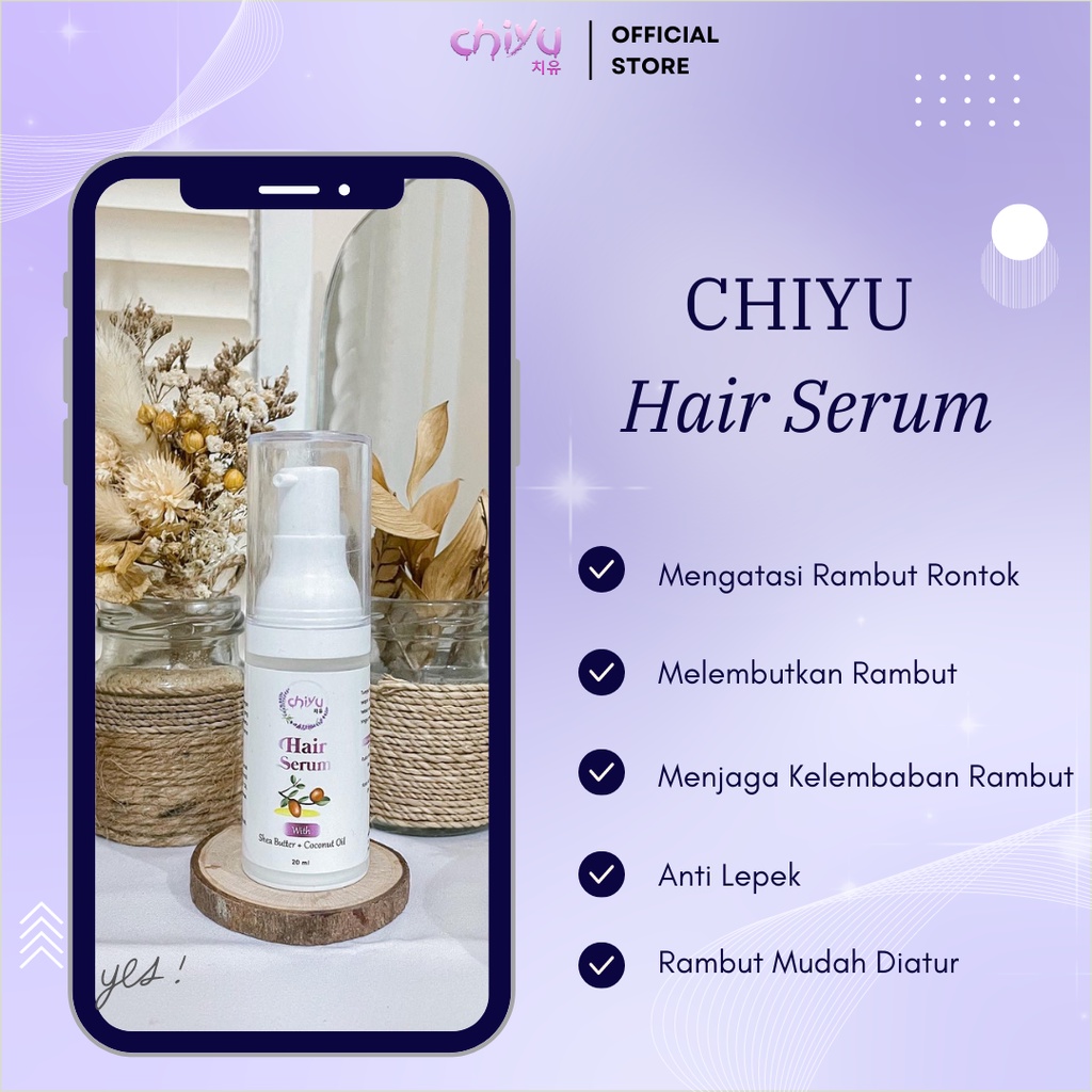 Chiyu Hair Serum Perawatan Rambut Rontok Bercabang Keratin Hair Treatment