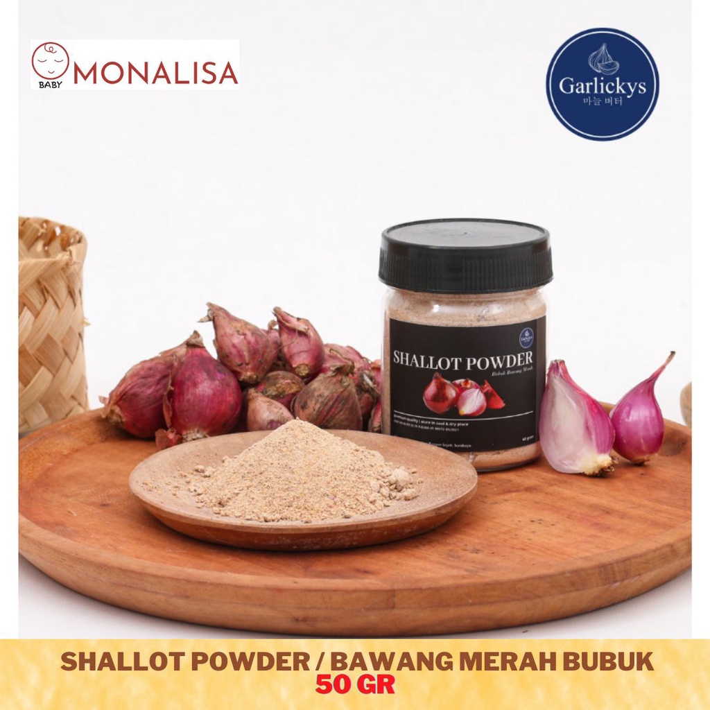 

Garlickys Bawang Merah Bubuk / Shallot Powder / Red Onion Powder
