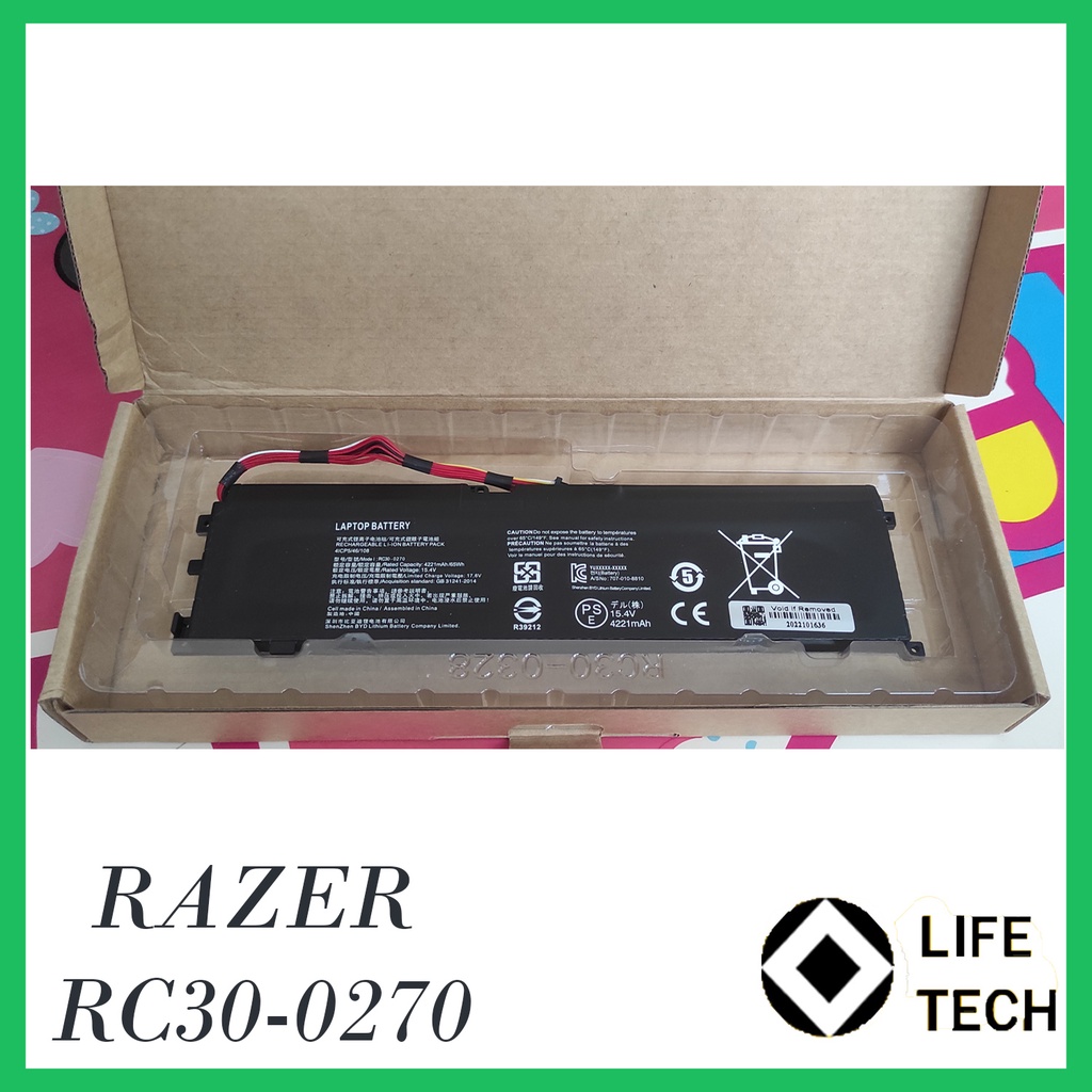 RC30-0270 Baterai Battery Gaming RAZER Boweirui Razer Blade 15 2018 Razer Blade 15 2019 Base RZ09-0300 RZ09-03006 RZ09-03009 RZ09-0270 RZ090270 15.4v 65Wh