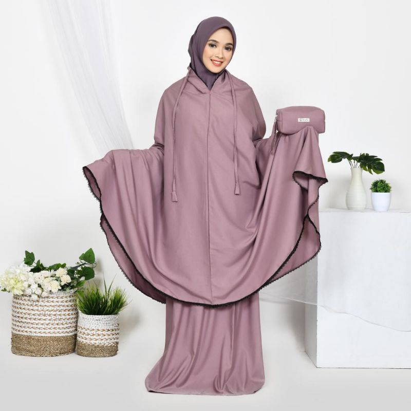 MUKENA TRAVELING FREE SAJADAH TRAVELING BY WAFA