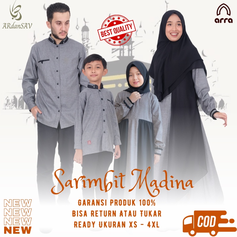 Sarimbit 2024 Terbaru Gamis Couple Pasangan Baju Couple Keluarga Gamis Jumbo ld120 ld 130 Lebaran 20