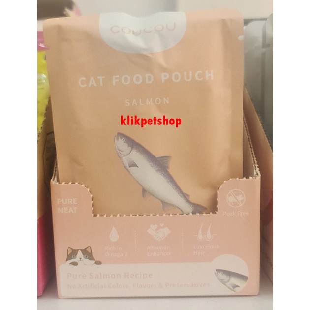 Makanan Basah Kucing coucou coco  COU COU Pouch 85g Adult Kitten