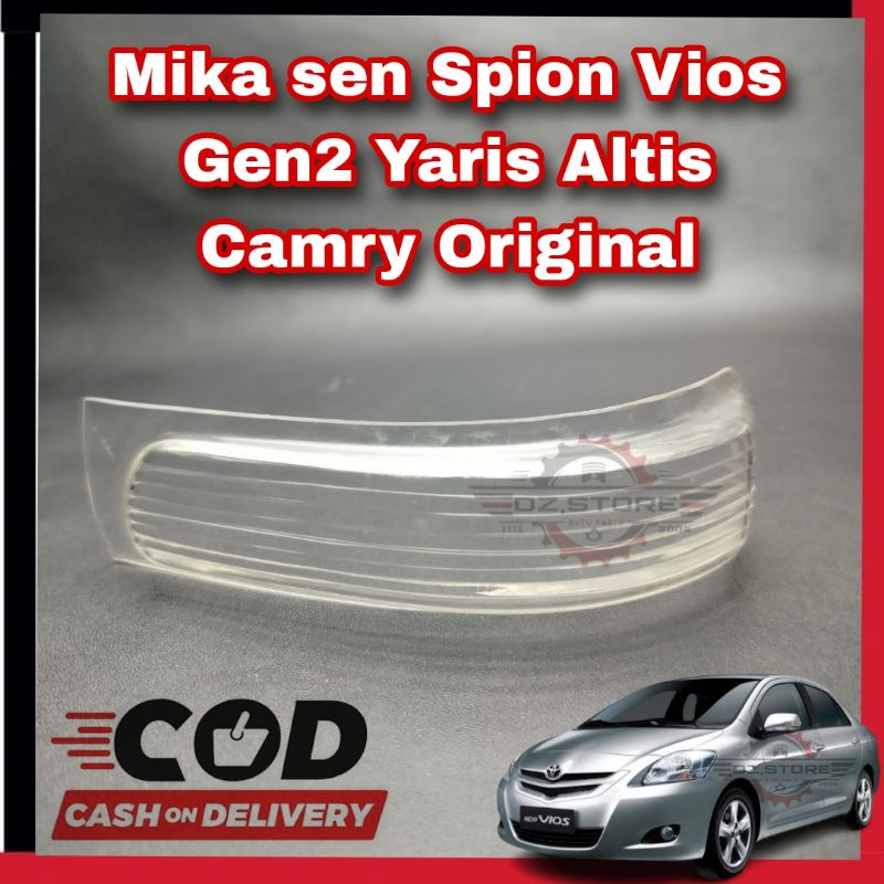 Mika Kaca Lampu Sen Spion Yaris Altis Camry Vios Gen2 2007-2015 Kaca Mika sen spion vios gen2 origin
