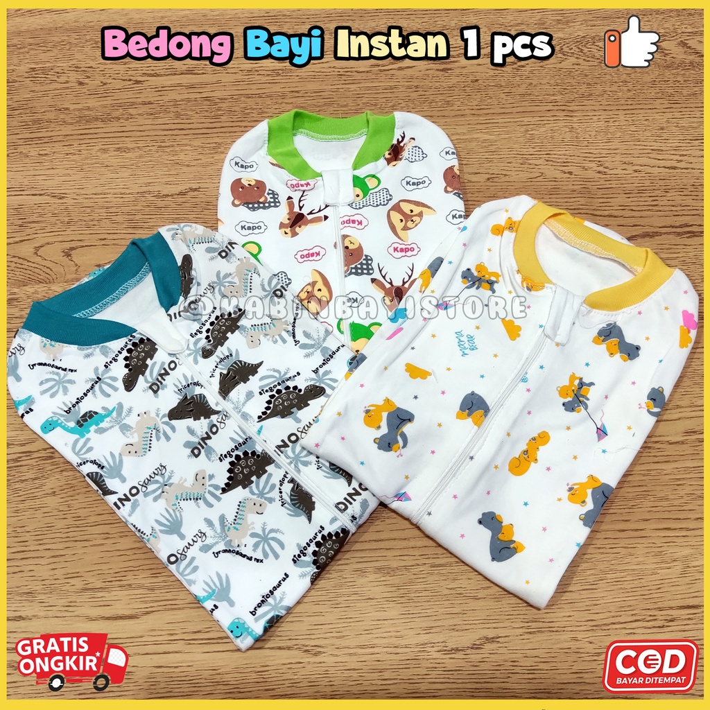 1 Pcs Bedong Instan Karakter Bayi Newborn