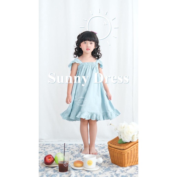 Sunny Dress Ruffle Anak 2-5 Tahun - Dress Anak Rempel Candy
