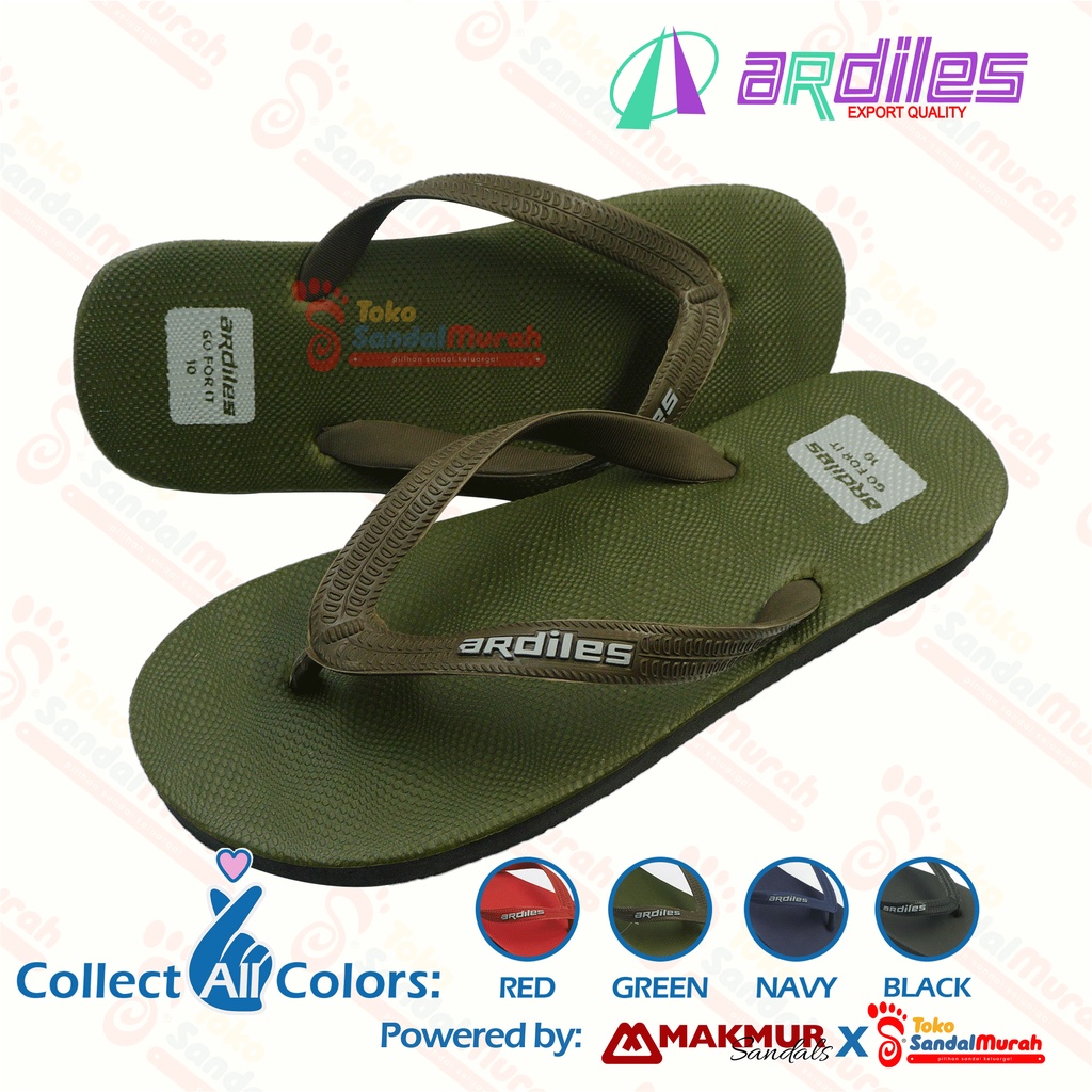 Toko Sendal Murah - Sandal Jepit Laki - Laki / Sandal Jepit Karet Nyaman / Sandal Jepit Dewasa Unisex / Sandal Jepit Ardiles Miami [Toko Sendal Murah M 06 Ardiles Miami]