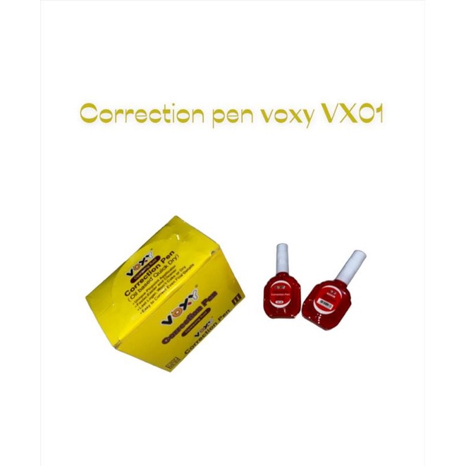 

Tip Ex Cair / Tip X / Stipo / Correction Pen / Penghapus Pena Warna warni merk Voxy termurah (1 PCS)