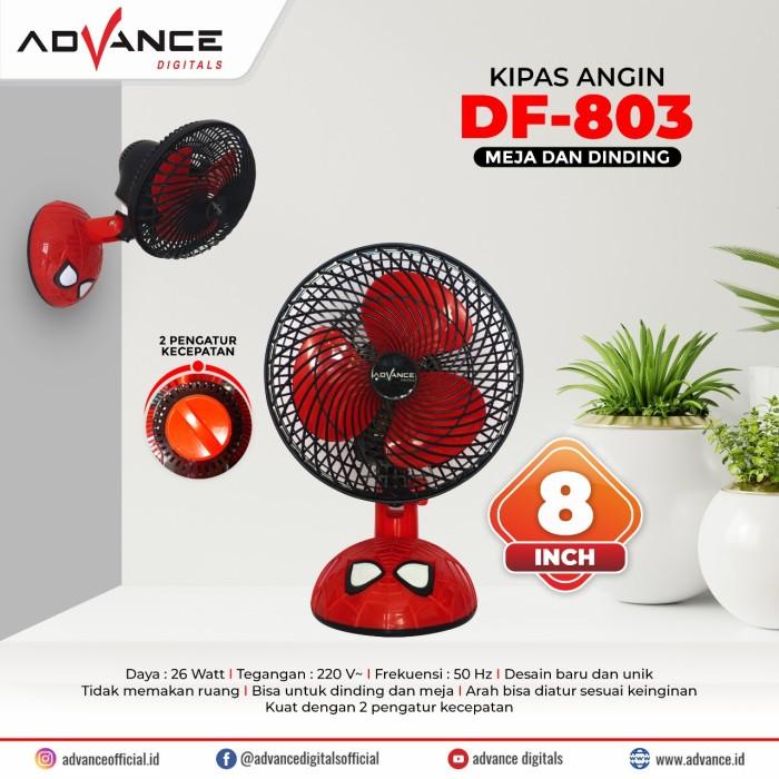 kipas angin advance df 803 meja dinding desk fan df803 swing 8" inch