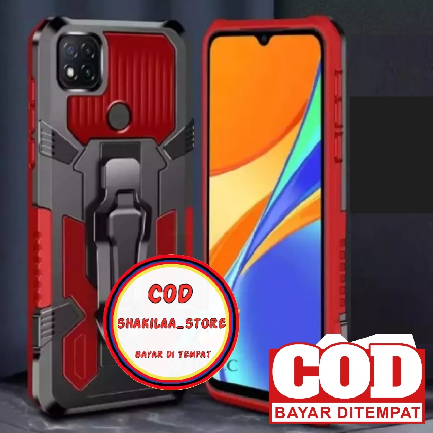 CASE HP XIAOMI REDMI 9C CASING STANDING BACK KLIP CASE HP ROBOT