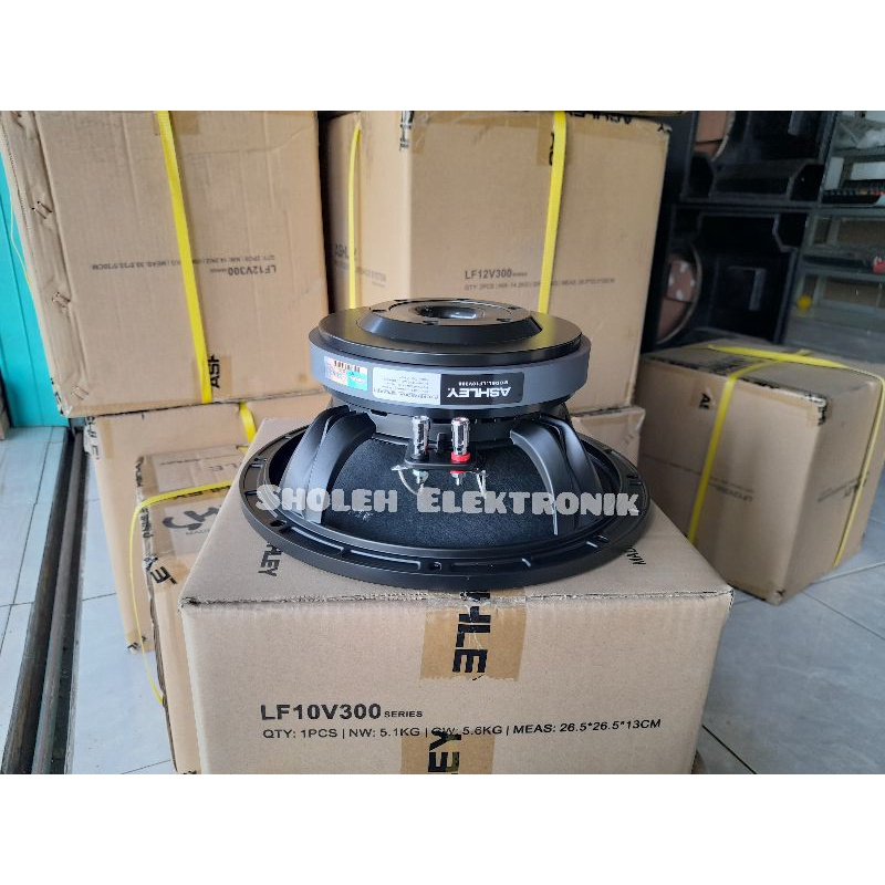 Speaker komponen Ashley LF10V300 voice coil 3 inch Speaker Ashley 10 inch middle 10V300