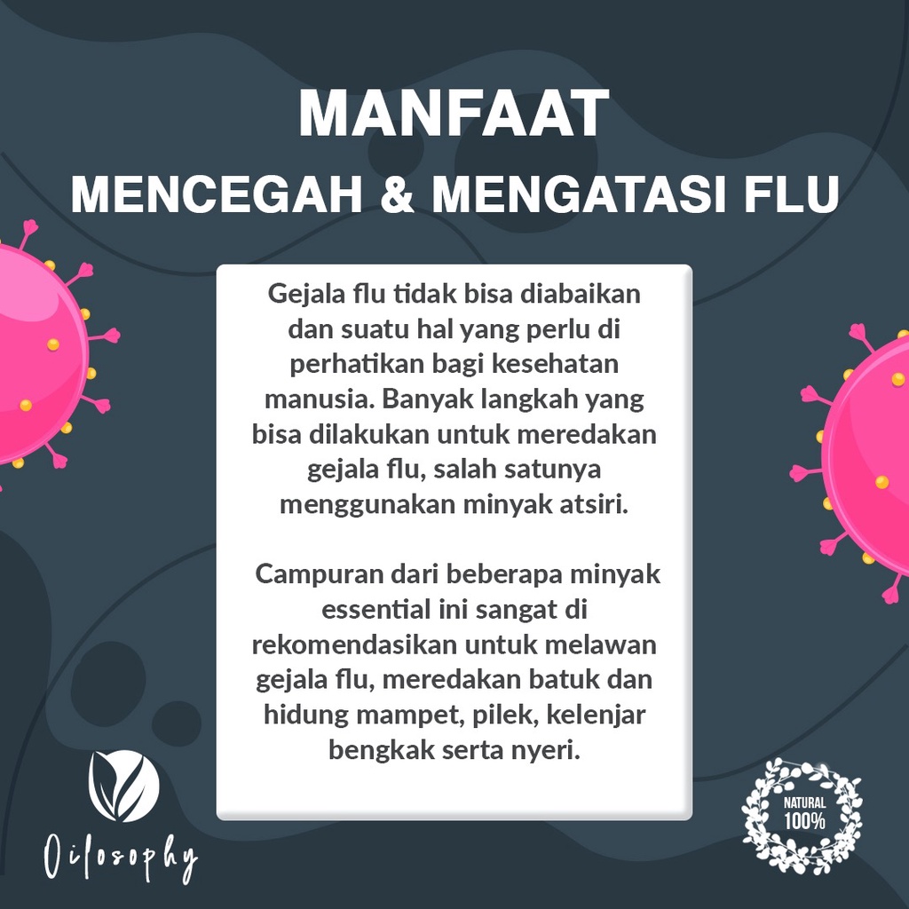 Inheler Stop Flu - Inhiler Hidung Minyak Esensial Aroma Terapi Flu - Obat Flu Dewasa - Plu dan Pilek - Obat Bersin Terus Menerus - Batuk Tengorokan Gatal - Flu Bersin Dan Mata Berair - Hidung Mampet Pilek - Pereda Sakit Seluruh Badan - Aroma Mentol Segar