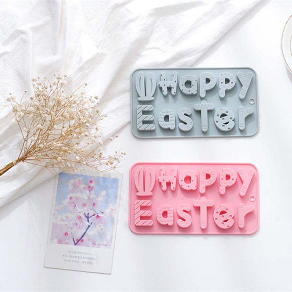 Top Easter Happy Handmade Holiday Dekorasi Loyang Kue Alfabet Inggris