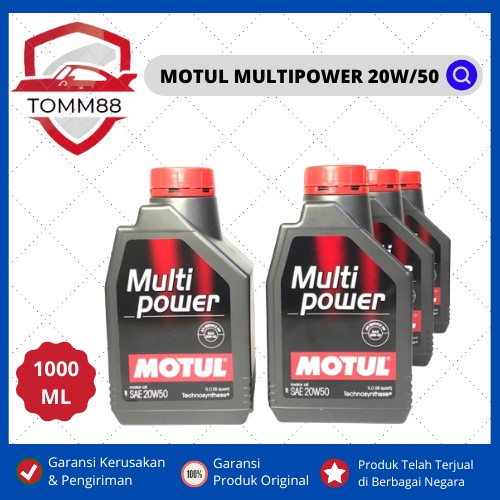 NEW MOTUL MULTIPOWER 20W-50 1L OLI MOTUL OLI MOBIL /100%ORIGINAL [terbaik][terlaris]