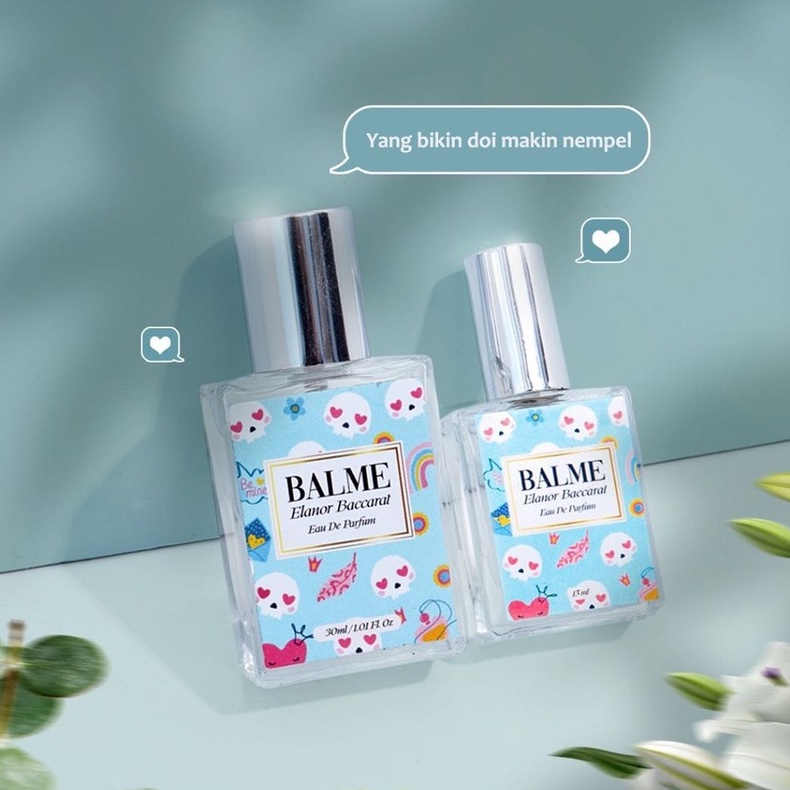 Balme Parfum Parfume Farfum Minyak Wangi Wanita Pria Cewek Cowok Anak Unisex Tahan Lama Dan Wangi Semprot Spray Roll On 24 Jam Non Alkohol Original 100% Elanor Baccarat