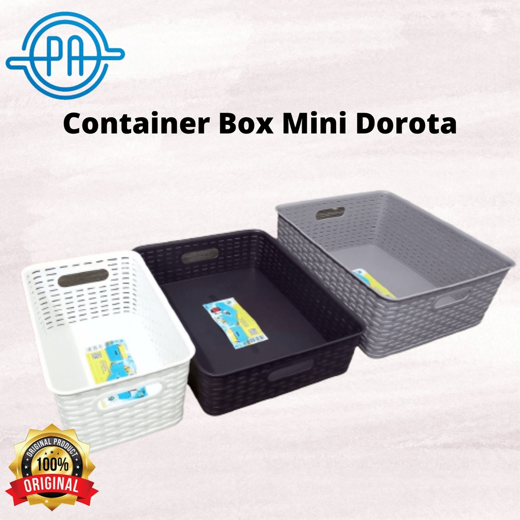 Keranjang Serbaguna / Tempat penyimpanan - Container Box Mini Plastik- Dorota