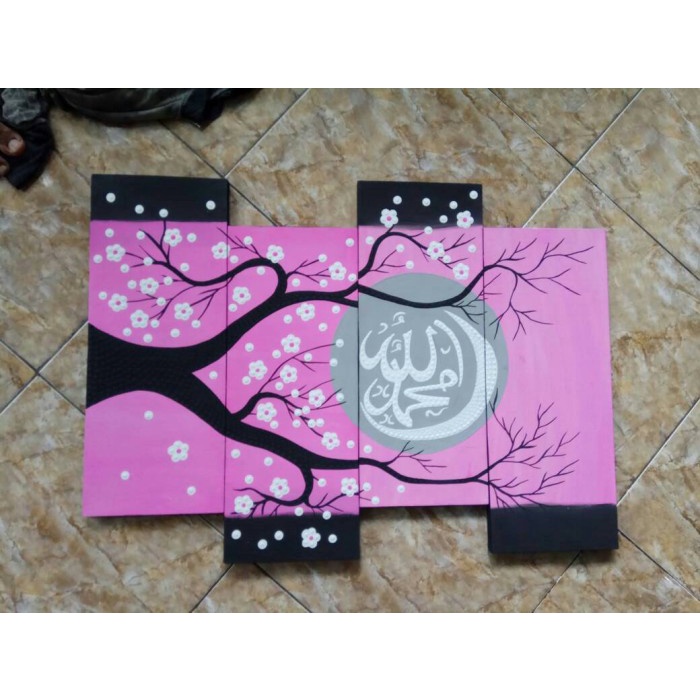 

Lukisan Kaligrafi - Lukisan Panel Kaligrafi Pink - Xlxcdriyoni