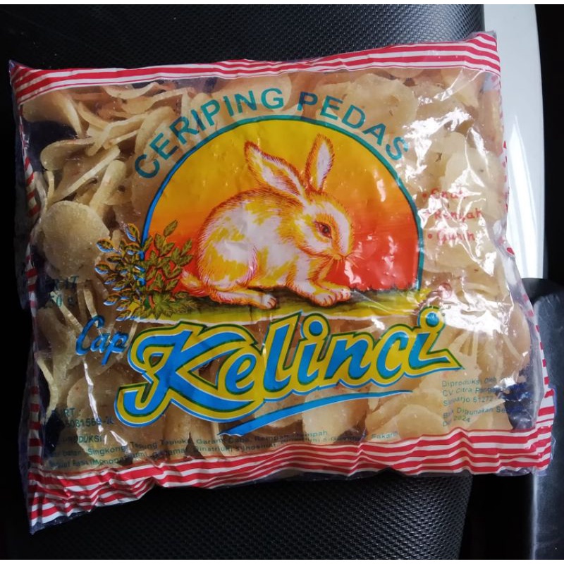 

Kerupuk Ceriping Pedas Cap Kelinci 250 Gram Original