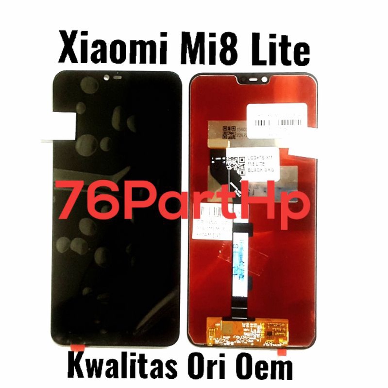 Ori Oem Lcd Touchscreen Fullset Xiaomi Mi8 lite