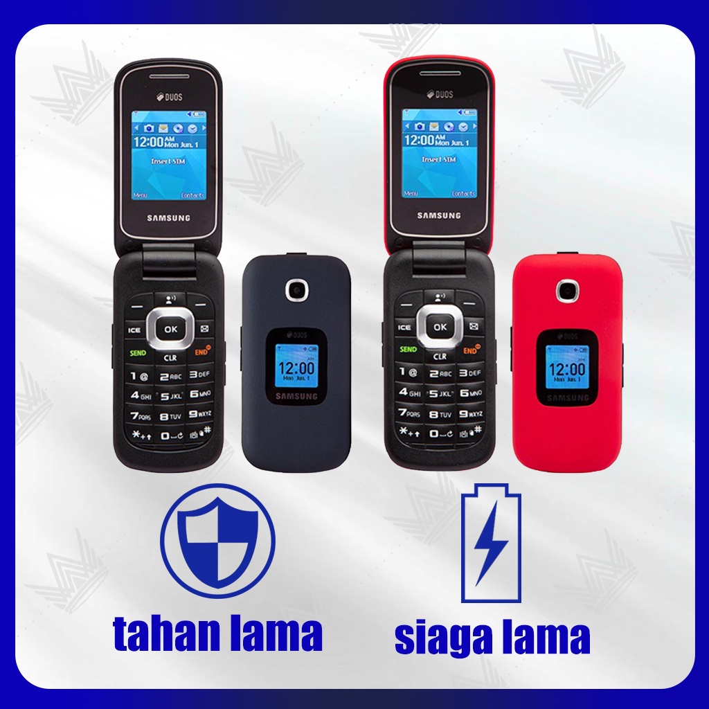 HP SAMSUNG LIPAT GM-B311V DUAL SIM HP SAMSUNG B311 2G GSM Phone Dual kartu kunci telepon Ponsel untuk lama