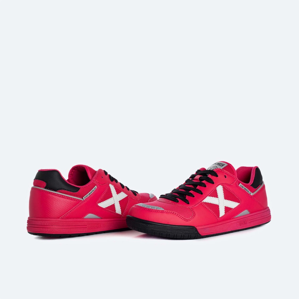 SEPATU FUTSAL X MUNICH CONTINENTAL V2 40 - MAGENTA BLACK (100% ORIGINAL)