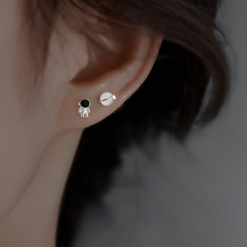 Korea Fashion s925 Perak Jarum Anting Kecil Sederhana Wanita Mahasiswa Stud Earrings Hadiah Perhiasan