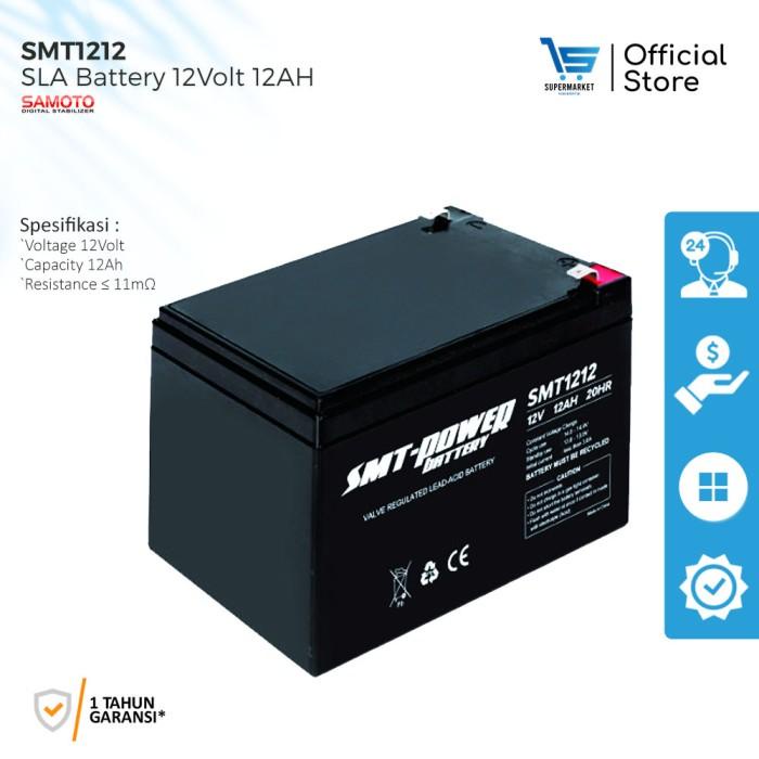 Aki Kering Ups Smt 12V 12Ah 12Volt Battery Ups Baterai Ups Samoto