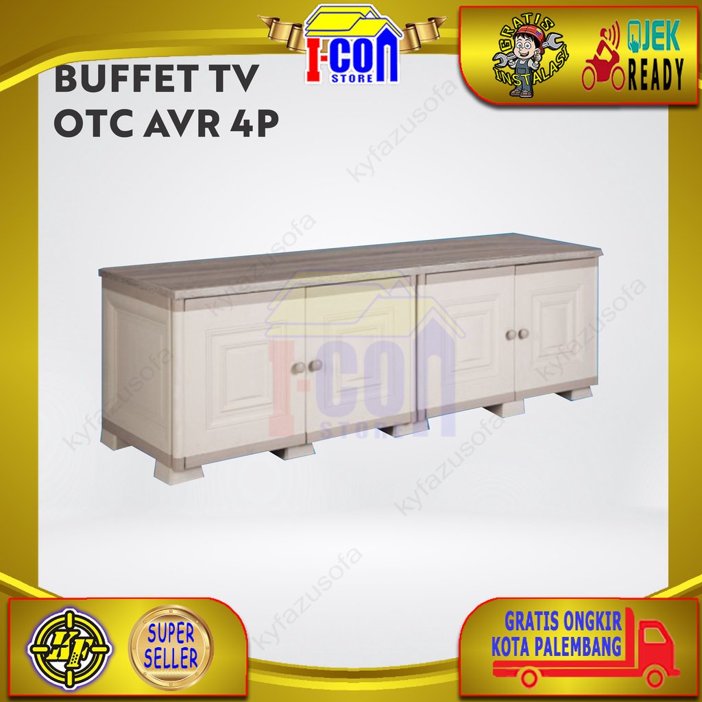 Meja Buffet TV Plastik Minimalis Lemari TV Olymplast OTC AVR 4P