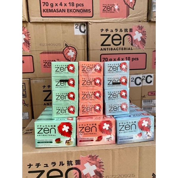 Jual Sabun Batang Zen 70gr Branded Isi 4pcs Shopee Indonesia