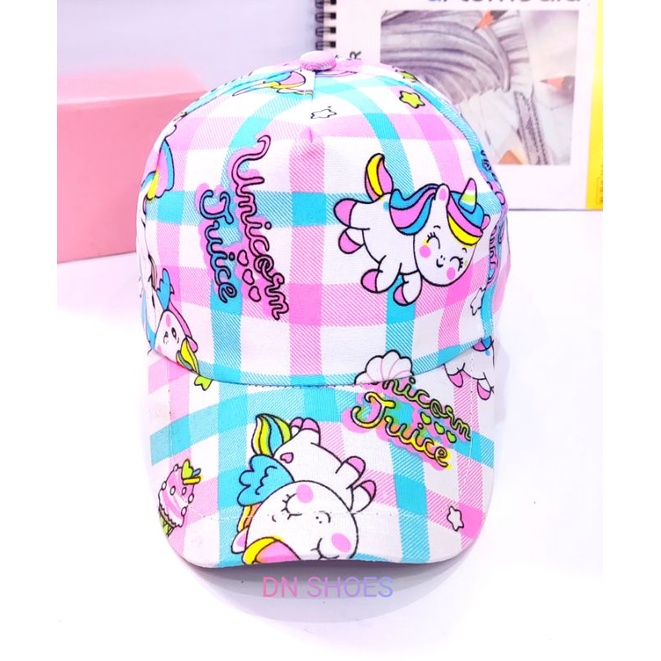 Topi Anak Topi Baseball Anak Topi Pet Anak Perempuan Topi Anak Lucu Murah Karakter Mickey, Unicorn, Bts, Kudaponi