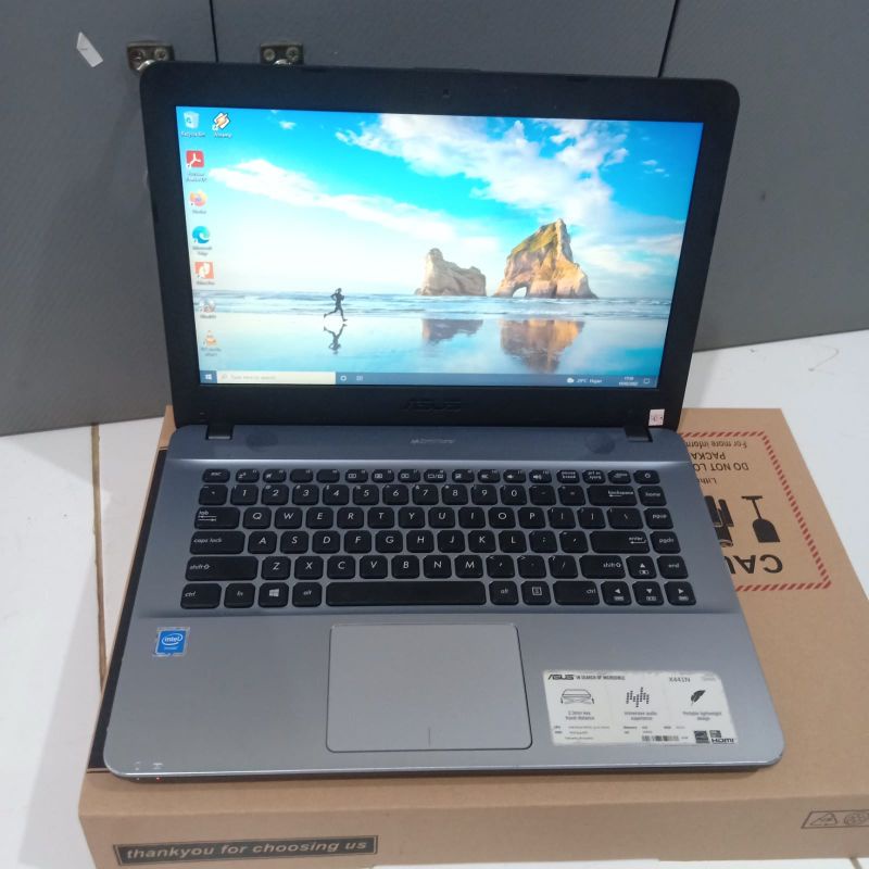 Laptop Asus X453S/X441S/X441NA Celeron N3050 Ram 4/HDD 500GB Layar 14 inch Windows 10 Full aplikasi siap pakai