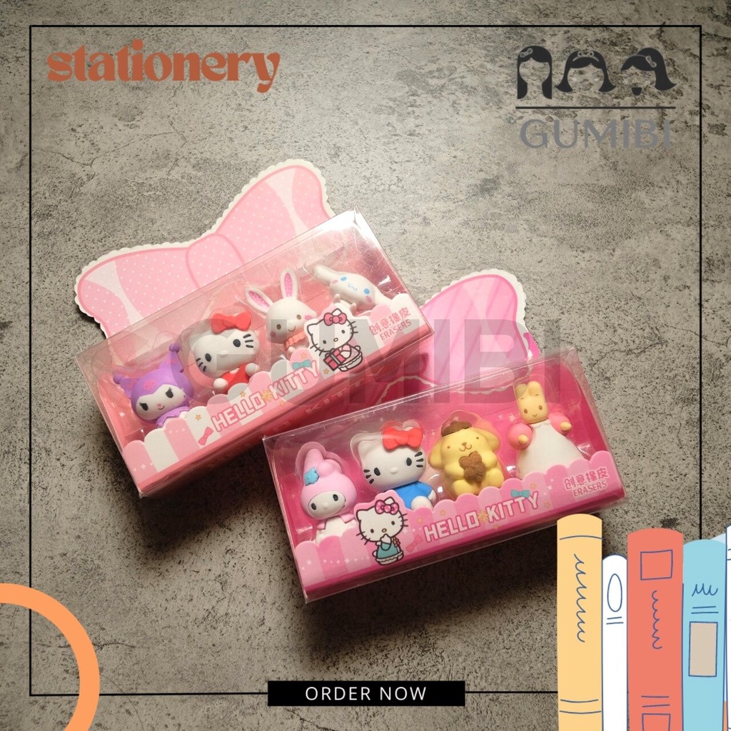 

PENGHAPUS BOX MEWAH SANRIO FAMILY 1 BOX ISI 4 PCS KT1203-01 SETIP PENGHAPUS KARET KARAKTER LUCU HIASAN PAJANGAN MEJA BELAJAR BISA COD GUMIBI STORE