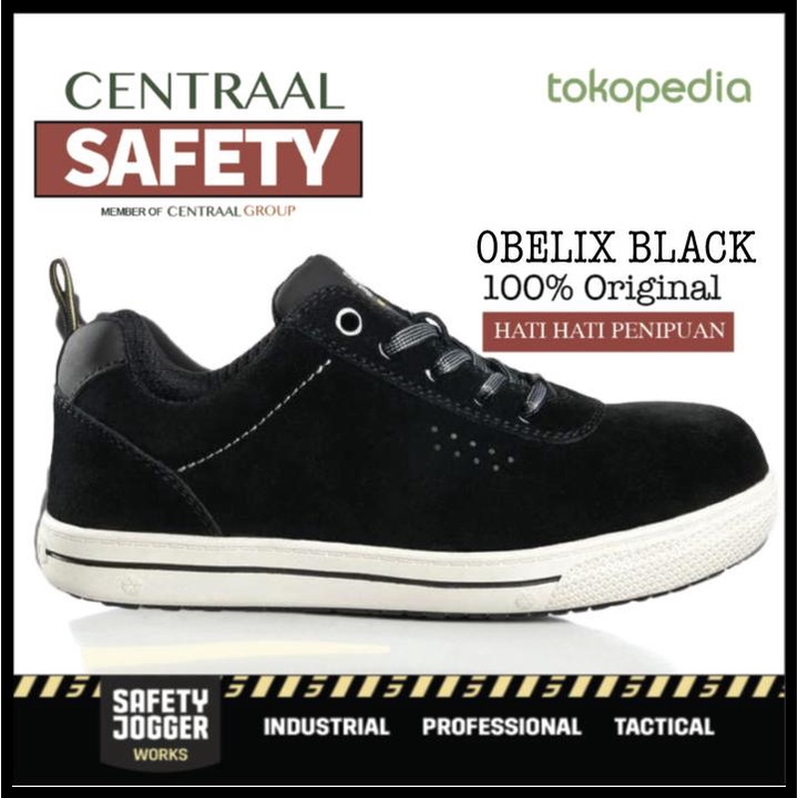 Promo Sepatu Safety Jogger Obelix Black