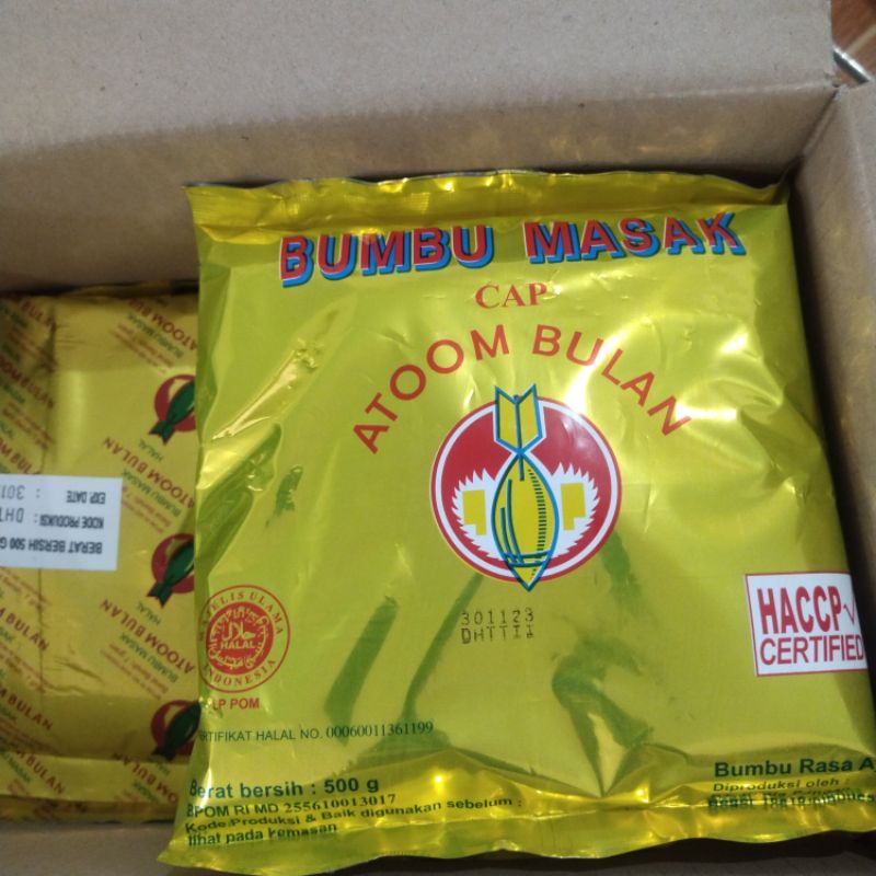 

Atoom bulan bumbu masak 500gr (KEMASAN BARU)