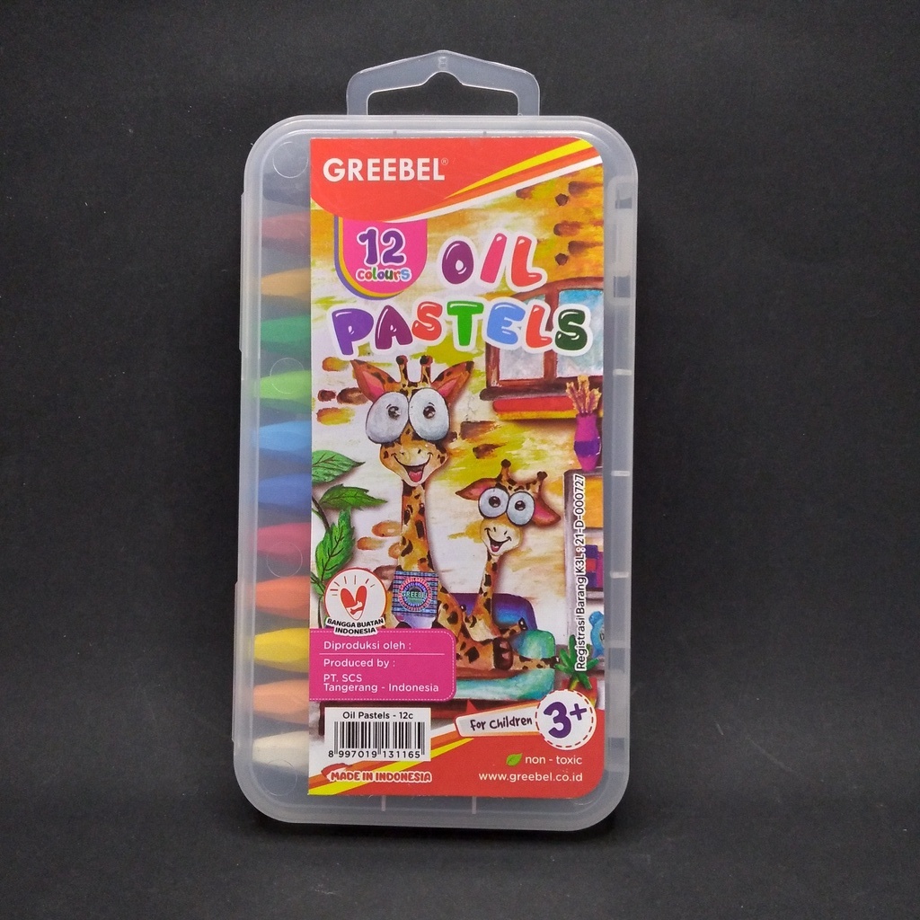 

CRAYON GREEBEL OIL PASTELS 12 WARNA