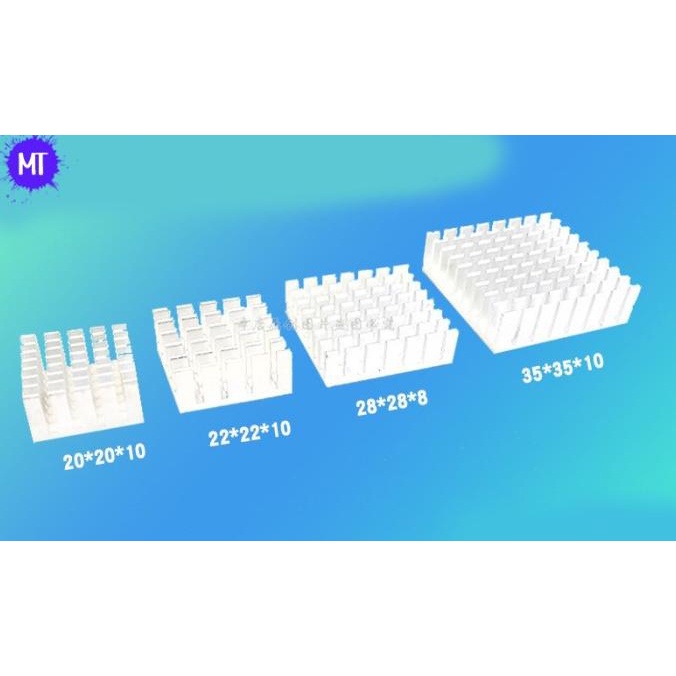 Almunium pendingin Heatsink IC amplifier power (5) ,.