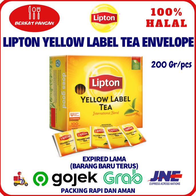 

Lipton Yellow Label 100 Tea Bag Envelope / Teh Lipton / Teh Hitam