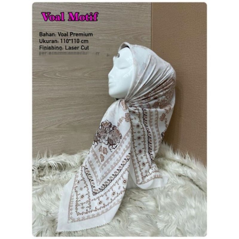 JILBAB/HIJAB SEGIEMPAT VOAL PREMIUM DENAY/DENAI KW