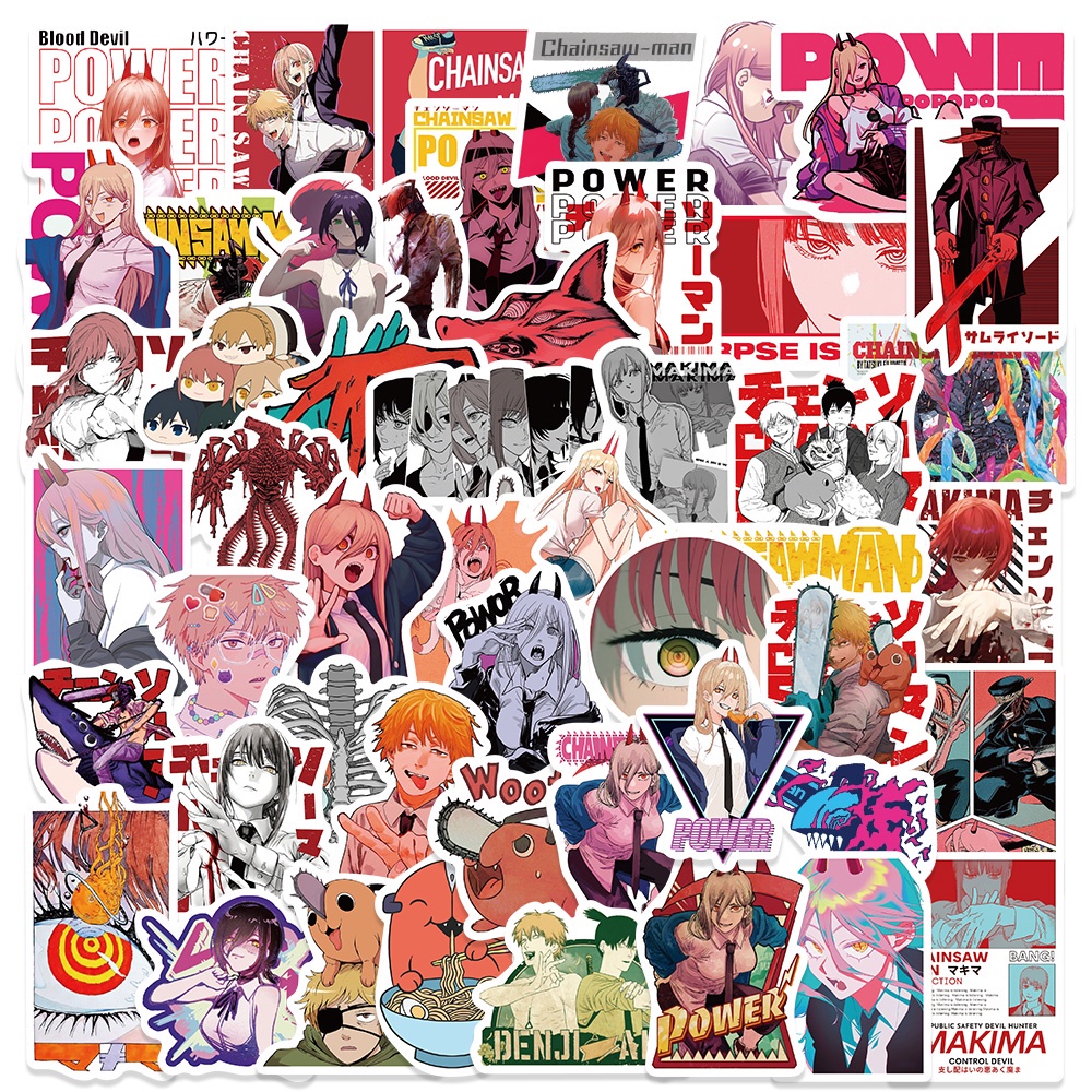 

Stiker Anime Chainsaw Man isi 25 pcs Best Seller