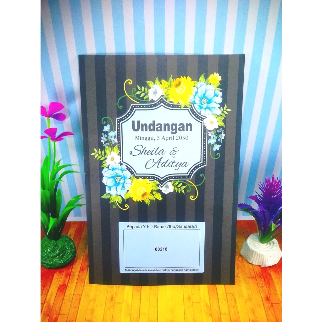 Undangan Erba 88218 Plus Cetak Teks Undangan