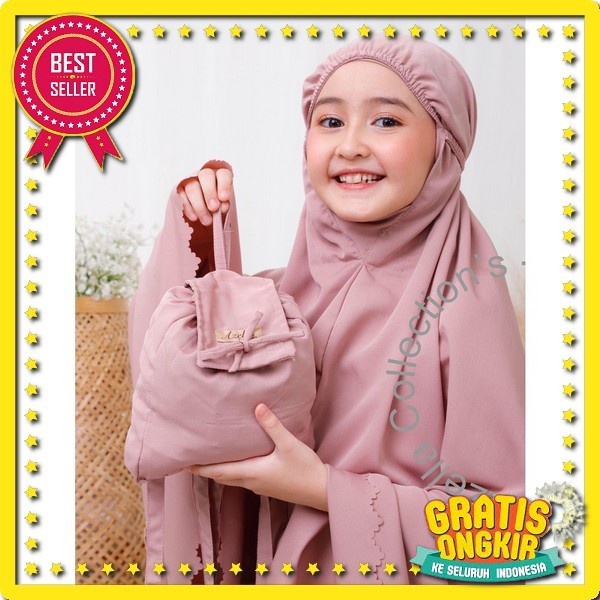 Mukena Anak Ori Al Lesha - Candy Mukena Anak Umur 3, 4, 5 ,6 Tahun Termurah Mukena Anak Perempuan Ta