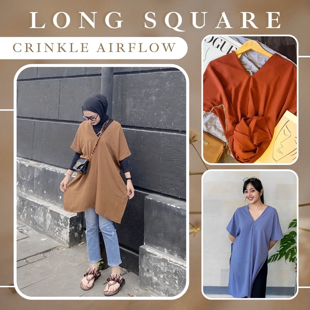 LONG SQUARE CRINKLE AIRFLOW PREMIUM