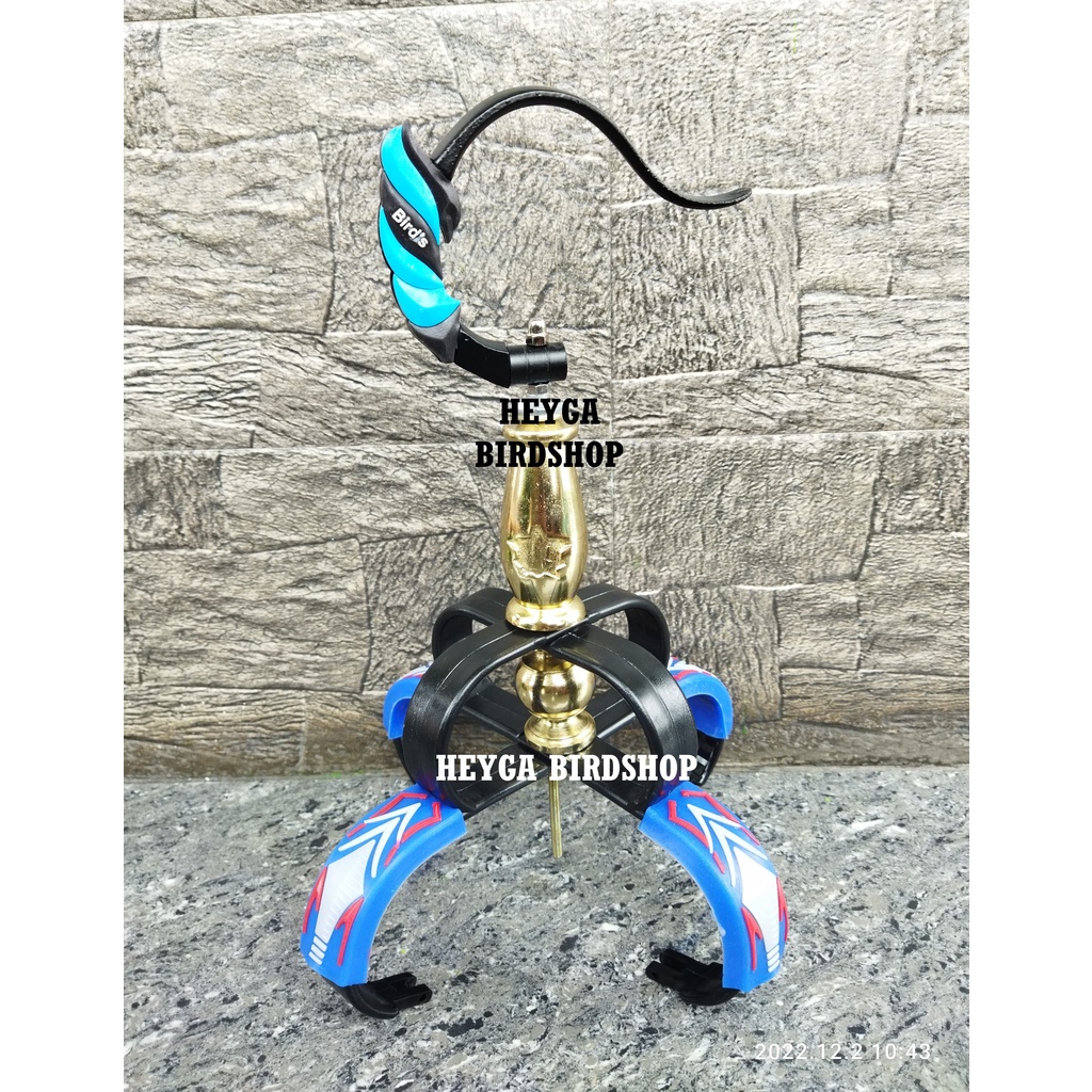 Full Set Cakram/Mahkota Sangkar Burung Murai Lengkap dengan Gantungan Sangkar + Pion GOLD GARUDA + b