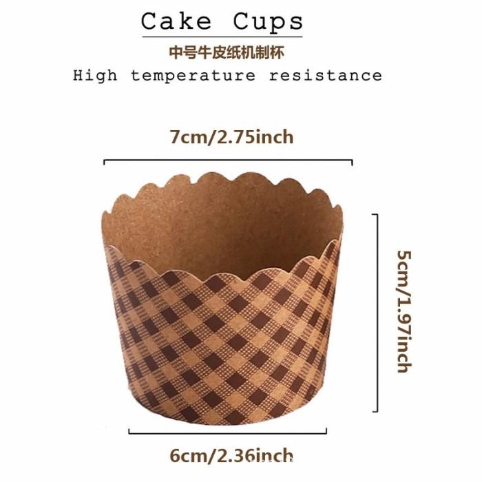 Paper Cup Cupcake Cup Muffin Kertas Cup Cake / Cake Muffin COKELAT