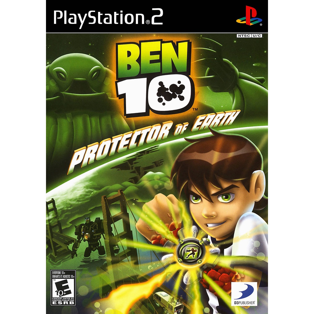 KASET DVD GAME PS2: BEN 10 PROTECTOR OF EARTH