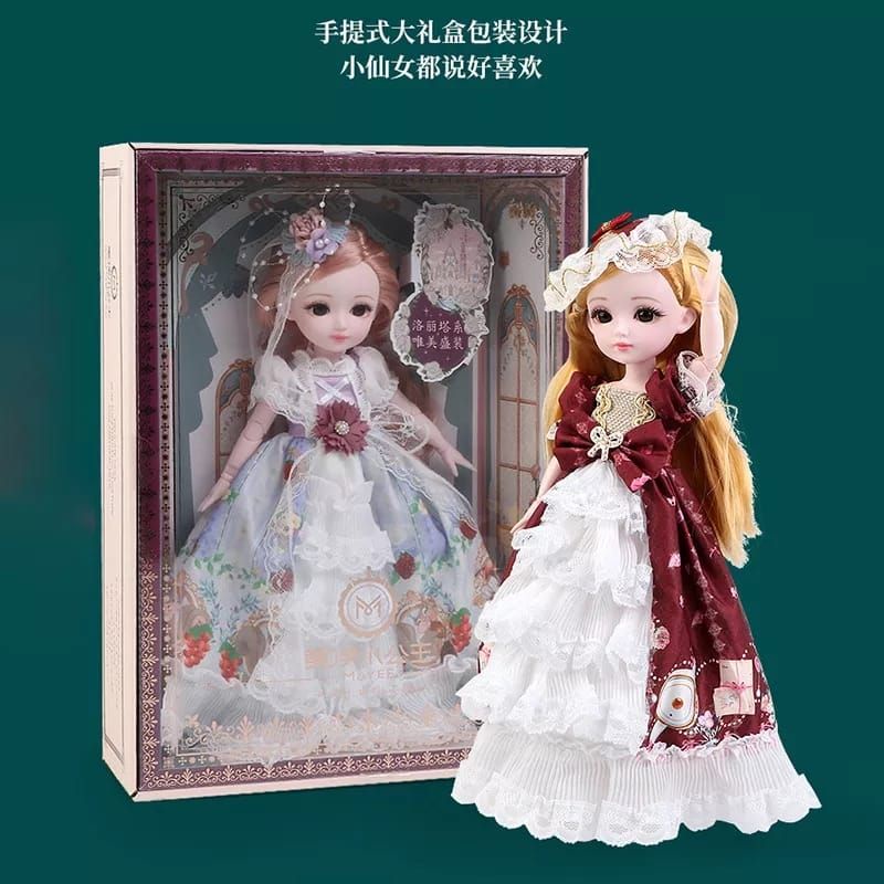 Spesial Boneka BJD 30cm Seri Lolita Dress Mewah